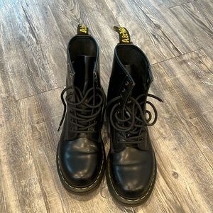 Doc Martens, black boots, size 9 US. Very little wear and tear.